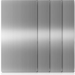 Gisafai 4 Pcs Stainless Steel Hand Dryer Wall Splash Guard 32 x 16 Inch Wall Splash Guard Backsplash Protector Panel with Ultra Strength Adhesive for Bathroom, Kitchen, Restroom