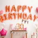 Treela 8.7'' Birthday Decorative LED Light up Numbers, Glitter Marquee Number Sign for Night Birthday Party Decorations Anniversary Bar LED Sign Backdrop Wall Table Centerpieces(30th,Rose Gold)