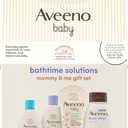 Aveeno Baby Bathtime Solutions Mommy & Me Gift Set, Baby Wash & Shampoo, Calming Bath, Daily Moisturizing Lotion & Stress Relief Body Wash for Mom, Nourishing Oat, Registry Must Haves, 4 items
