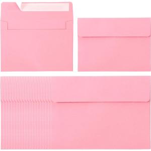 PATIKIL 60Pack A2 Envelopes, Self Seal Rose Invitation Envelopes 4-3 8 x 5-3 4 for Postcard Wedding Greeting Cards Photos Announcement Mailing, 4-3/8" x 5-3/4" Size