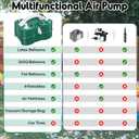 3-in-1 Electric Balloon Pump, Portable Air Pump for Latex 260q Foil Balloons, Dual Nozzle Balloon Blower Machine for Party Decoration, 110V AC Inflator Deflator for Inflatables Pool Floats Mattress