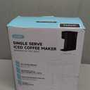 Mini Hot and Iced Coffee Maker Single Serve, for K Cup and Ground, 6 to 14 Oz Brew Sizes, with Recipe Book, for Home, Travel, RV, Office and Dorm, Classic Black (2.0 Version)