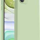 Vooii Compatible with iPhone 11 Case, Upgraded Liquid Silicone with [Flat Edges] [Camera Protection] [Soft Anti-Scratch Microfiber Lining] Phone Case for iPhone 11 6.1 inch - Matcha