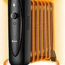 JASUN Oil Filled Radiator Heater, Adjustable Thermostat, Portable Space heater, Quiet Heater with Tip-over & Overheating Functions