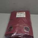 H.VERSAILTEX Blackout Patio Curtains 100 x 96 Inches for Sliding Door Extral Wide Blackout Curtain Panels Christmas Decor for Living Room - Grommet Top, 8' Tall by 8.5' Wide - Burgundy