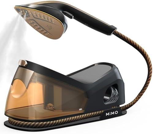 1500W Steamer for Clothes Garment Steamer 2 In 1,450g/min Steam,3.6m Iron Range,Steam with Filter,650g Light Iron Head,Vertical and Flat clothes steamer,1.2L Water Tank,Suit All Fabrics