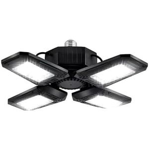 Deformable LED Garage Lights - 12000 Lumen 6500K Daylight 120W, Four Leaf Garage Organization Ceiling Lighting