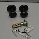 Oil Rubbed Bronze Knobs Passage Door Knobs Interior Door Knob for Hall and Closet,Zinc Alloy 2 Pack