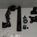 Amazon Basics Single Computer Monitor Stand with Cable Management, Height Adjustable VESA Desk Arm Mount, Fully Adjustable Tilt and Rotation, Steel, Black, Fits 13-30" Screens