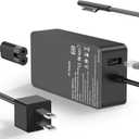 65W Surface Pro Laptop Charger Compatible with Microsoft Surface Pro 10, 9, 8, X, 7+, 7, 6, 5, 4, 3, Magnetic Surface Connector, Support 65W, 44W, 36W, with USB Port