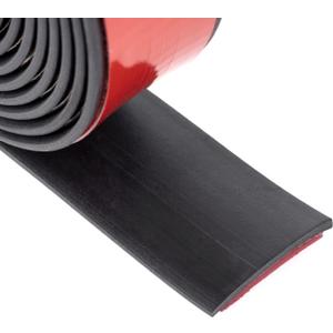Tiras de goma adhesivas, hojas de goma de neopreno, rollos y tiras con respaldo adhesivo, almohadillas de goma autoadhesivas, junta de goma adhesiva para acolchado de alfombras, 1 pulgada de ancho x