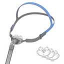 Gbbazu Universal Replacement Nasal Pillow Cushion Elbow Tube Frame for P10, 3 Size Pillow Full Set Reusable Assembly Kit with Headgear for P10, Small