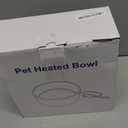 Pet Heated Bowl for Dog,Cat Warming Water Bowl with Chew Resistant Power Cord, Outdoor Waterproof Smart Uniform Heating for Small Animals Bird Chicken Rabbit Duck (108 fl oz, Purple)