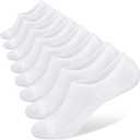 SIXDAYSOX No Show Socks for Men 6/7pack Cotton Thin Low Cut Non Slip for Loafer Flats Sneakers 5-8/9-11/12-15