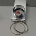 Upgraded Periscope Dryer Vent 84049 0-5" Adjustable Range Aluminum Vent ConnectorKit for Tight Spaces Telescoping Duct Hose Pipe Adapter Space-Saving Replacement Vents with 2 Clamps and Foil Tape