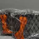 Windyun 2 Set Foldable Crab Trap with Bait Clip and Orange Braided Line Crab Trap Crabjaw Crab Snare Crab Nets for Crabbing Crab Lobster Fish