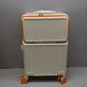 Zipperless Luggage, 22x14x9 Aviation Certified, Polycarbonate Aluminum Hardshell, Expandable Carry-On Luggage with Spinner Wheels, Hardshell Luggage, 20 Inch Cabin