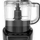 BLACK+DECKER 3-in-1 Easy Assembly 8-Cup Food Processor, Stainless Steel S-Blade, Easy-Clean, Touchpad Controls Black