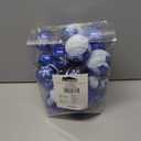 Joiedomi 24 Pcs Christmas Ball Ornaments, Blue & White 2.3 Deluxe Delicate Painting & Glittering Shatterproof Christmas Tree Ornaments for Wreath Garland Holiday Indoor Party