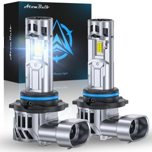 9005/HB3 Bulbs, 2026 Latest Dual Fans Cooling Design, 80000LM Brightest 20X Brighter, 1:1 Mini Size, 6500K Cool White, 1 Min Plug and Play, 80000H Lifespan, Pack of 2