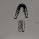 Engine Heater Core Bypass Kit, 626-001 Heater Core Flush Kit with 5/8" & 3/4" End Hose, Automotive Engine Aluminum Fittings Compatible with Most Common Heaters Hoses