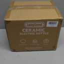 LONGSEED Ceramic Kettle Electric White 1.0 Liter, 1000 Watts Hot Water Boiler Teapot Fast Boil For Coffee & Tea, Automatic Shutoff, BPAFree, BoilDry Protection