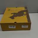 IUV Cowboy Boots For Men with Wide Square Toe Western Retro Boot Durable Classic Fashionable Embroidered Pull On Slip Resistant Boots (10, Dark Brown)