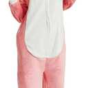 Dinosaur Onesie Adult Dragon Costume T-Rex Animal Women Plush Pajamas One Piece Cosplay Halloween Christmas (Medium, Pink)