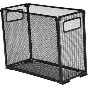 Menolana Hanging File Folder Box Folder Sorter Metal Document Folder Rack File Basket Hanging File Box File Crate for Office Home Desk