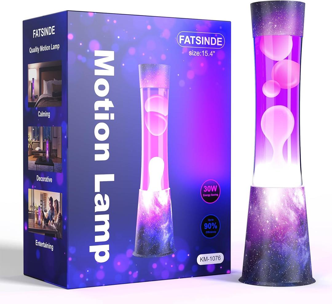 Liquid Motion Lamps - starry sky purple Liquid / White Wax, Beautiful Lamp, Relaxing Light, Night Light , lamps for adults, teenagers children, Bedroom Light Living Room, Novel and Cool Decorations