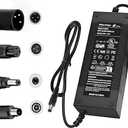Brokeir UL Listed 42V 2A Replacement Electric Scooter Charger for 36V Hoverboard Charger with 5 Plugs, Compatible with Scooter Power Adapter