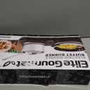 Elite Gourmet EDB-302BF# Countertop Double Cast Iron Burner, 1500 Watts Electric Hot Plate, Temperature Controls, Power Indicator Lights, Easy to Clean, Black