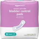 Amazon Basics Women's Incontinence Pads, Bladder Control & Postpartum, Light Absorbency, Unscented, 30 Count, (1 Pack of 30)