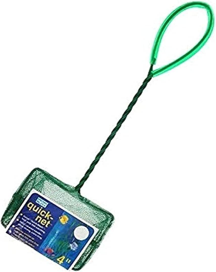Penn-Plax Quick Net for Fish (4" Net - 10" Handle, Blue)