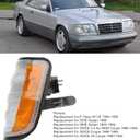 Side Turn Light for E Class W124 1984‑1995, Front Turn Corner Lamp Indicator (Left 1248260043)