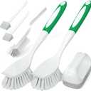 Holikme 5Pack Kitchen Cleaning Brush, Green