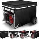 Generator Covers While Running, 32x24x24 inch Generator Cover, 900D+210D Heavy Duty Waterproof, Top Can Be Opened for Refueling. All-weather Generator Protective Cover.Black