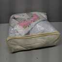 50 ft x 10 ft Wrinkle Free White Backdrop Curtain for Wedding Parties, Polyester Photo Backdrop Drapes for Baby Shower Birthday Party Backdrop Stand, Bulk Thick Background Curtains, 5x10FT 10 Panels