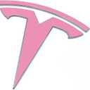 Logo Decal Overlay Stickers for Tesla Model 3 (2017 to 2023), Standard Wrap, 11-pc Set (Satin Pink)