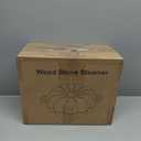 Wood Stove Steamer, Cast Iron Fireplace Humidifier, 2.4 Quart Capacity, Pumpkin Wood Stove and Fireplace Accessories for Decoration and Gifts