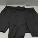 Leafigure 2 Pack Womens Biker Shorts with Pockets, High Waisted Tummy Control Yoga Shorts for Women Running Gym and Workout Black, L-XL