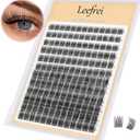 2 x Eyelash Cluster 10-18mm Wispy Eyelash Clusters D Curl DIY Lash Extension Natural Lash Clusters Individual Lashes (LF05 Lashes Only)