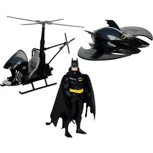 McFarlane Toys - DC Super Powers Batman with Batwing and Whirlybat, 3pk, Gold Label