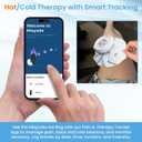 Reusable Ice Pack for Injuries No Leak Hot Water Bag with Washable Cover Adjustable Wrap Refillable Ice Pack for Migraine Back Knees Hand Foot Kids IcePack Bag for Injuries Hot Pack Pain Relief (6 Inch, Light Blue)