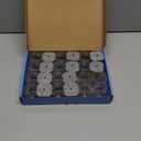 Ansible 24 Pcs Chair Leg Floor Protectors Square, Silicone Felt Furniture Leg Pads Caps Covers for Hardwood Floors (Fit:1-1/16" to 1-5/8") (Clear)