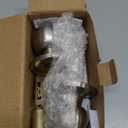 BESTTEN Keyed Entry Door Knob with Lock, Interior and Exterior Door Lock, Standard Ball, Satin Nickel