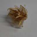 Women Fascinators Organza Fascinators 20S Party Hat Wedding Tea Party Fascinator Pillbox Hat with Headband Hairclip (One Size, Gold)