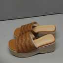 Platform Slip on Espadrille Sandals for Women Summer Wedges Slides -Flatform, Open Toe, Bohemia, Beach, Wedding (Size 6)