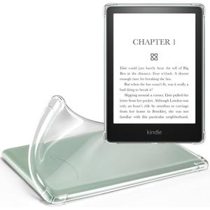 2 x iDLEHANDS Clear Case for 6" Kindle 2024 and 2022 (11 Generation) - Ultra-Slim Soft TPU Transparent Cover, Lightweight & Durable Protection, Clear