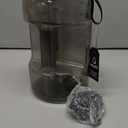 AQUAFIT 1 Gallon Water Bottle with Time Marker - Straw & Chug Lid - BPA Free Gym Water Bottle with Straw - Big Gallon Jug (Gray, 128 oz - 2 Lids)